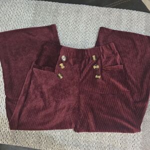 Angie Kids Maroon Corduroy Trousers